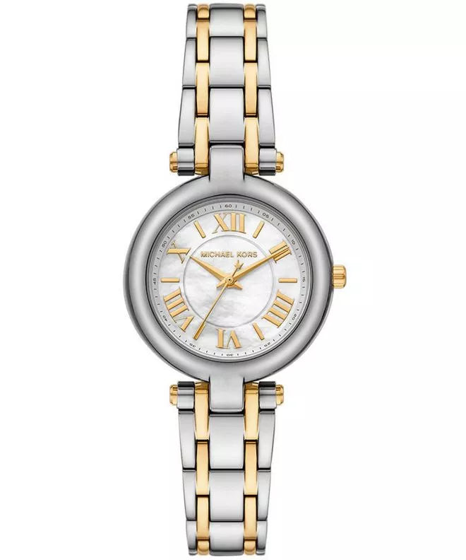 Michael Kors Laney MK4895 women's two-tone white dial watch