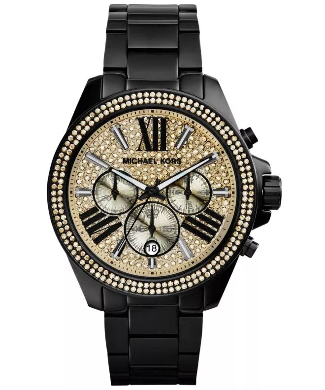 Michael Kors Wren MK5961 women's black chronograph watch