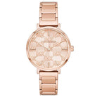 Michael Kors Addyson MK4713 Women's Silver Dial Rose Gold Stainless Steel Watch