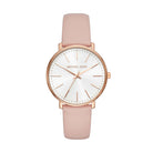 Michael Kors Pyper MK2741 Women's Silver Dial Blush Leather Watch