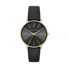 Michael Kors Pyper MK2747 Women's Black Dial Black Leather Watch