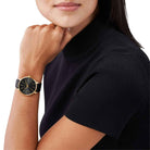 Michael Kors Pyper MK2747 Women's Black Dial Black Leather Watch