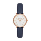 Michael Kors Pyper MK2804 Women's White Dial Blue Leather Watch