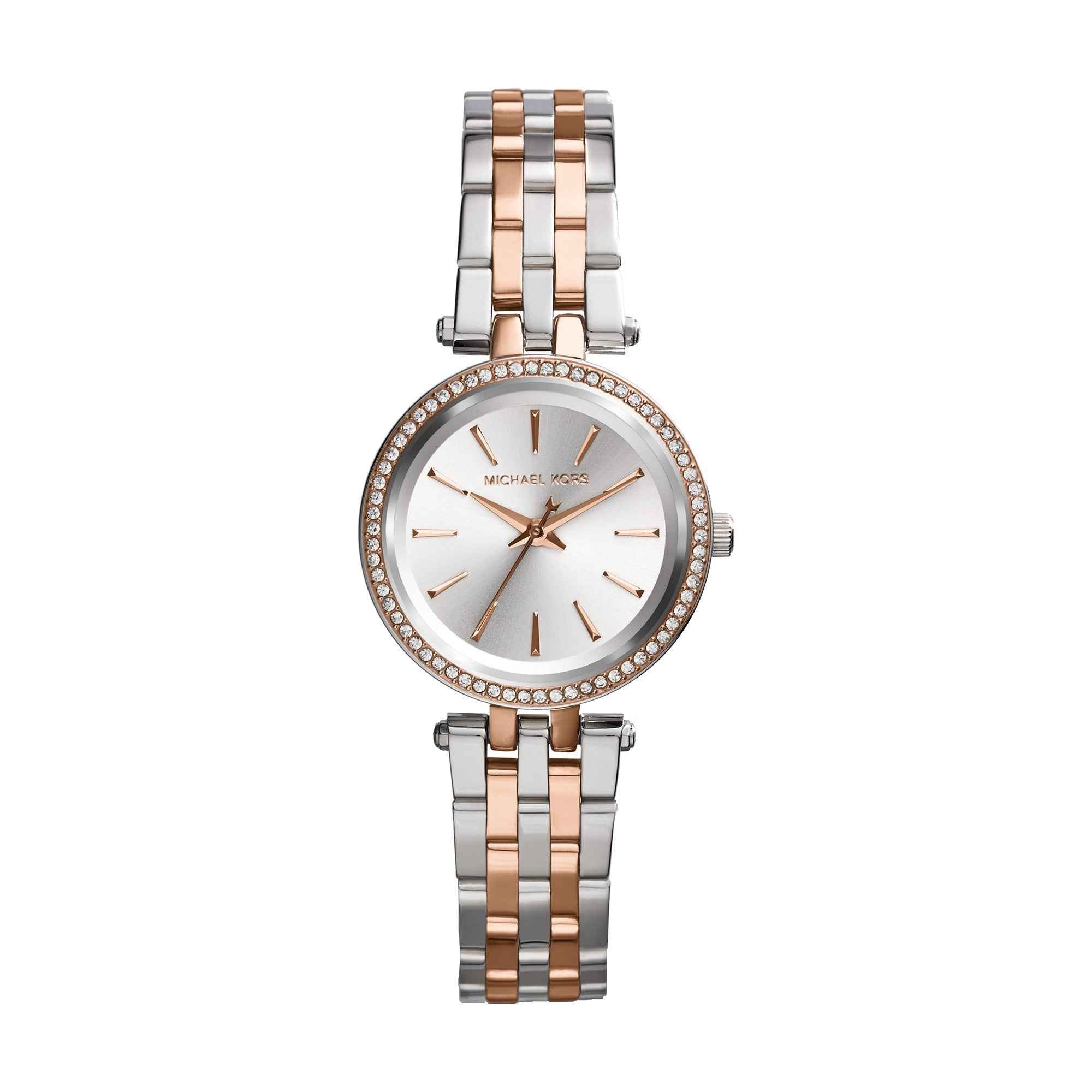 Michael Kors Darci MK3298 Women's Silver Dial Two-Tone Stainless Steel Watch