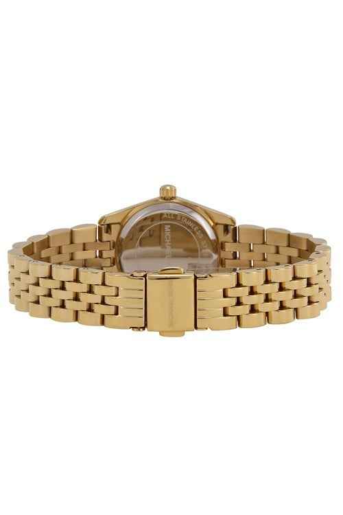 Michael Kors Petite Lexington MK3284 Women's Orange Dial Stainless Steel Watch