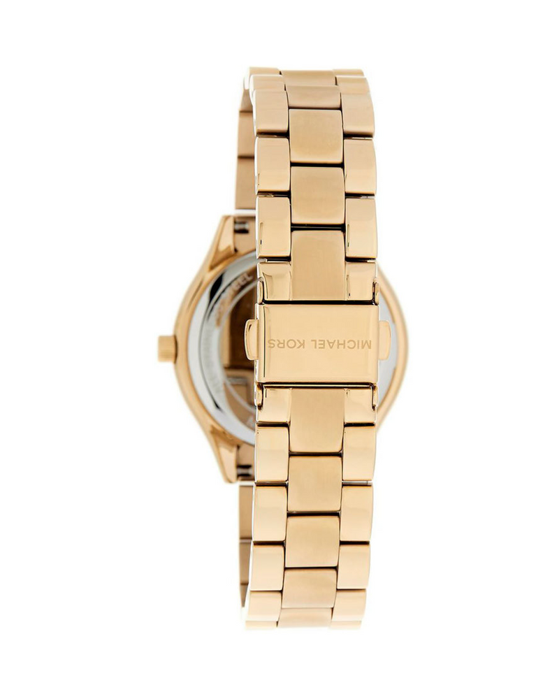 Michael Kors Slim Runway MK3456 Women's Gold Dial Stainless Steel Watch