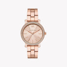 Michael Kors women's rose gold stainless steel dress watch