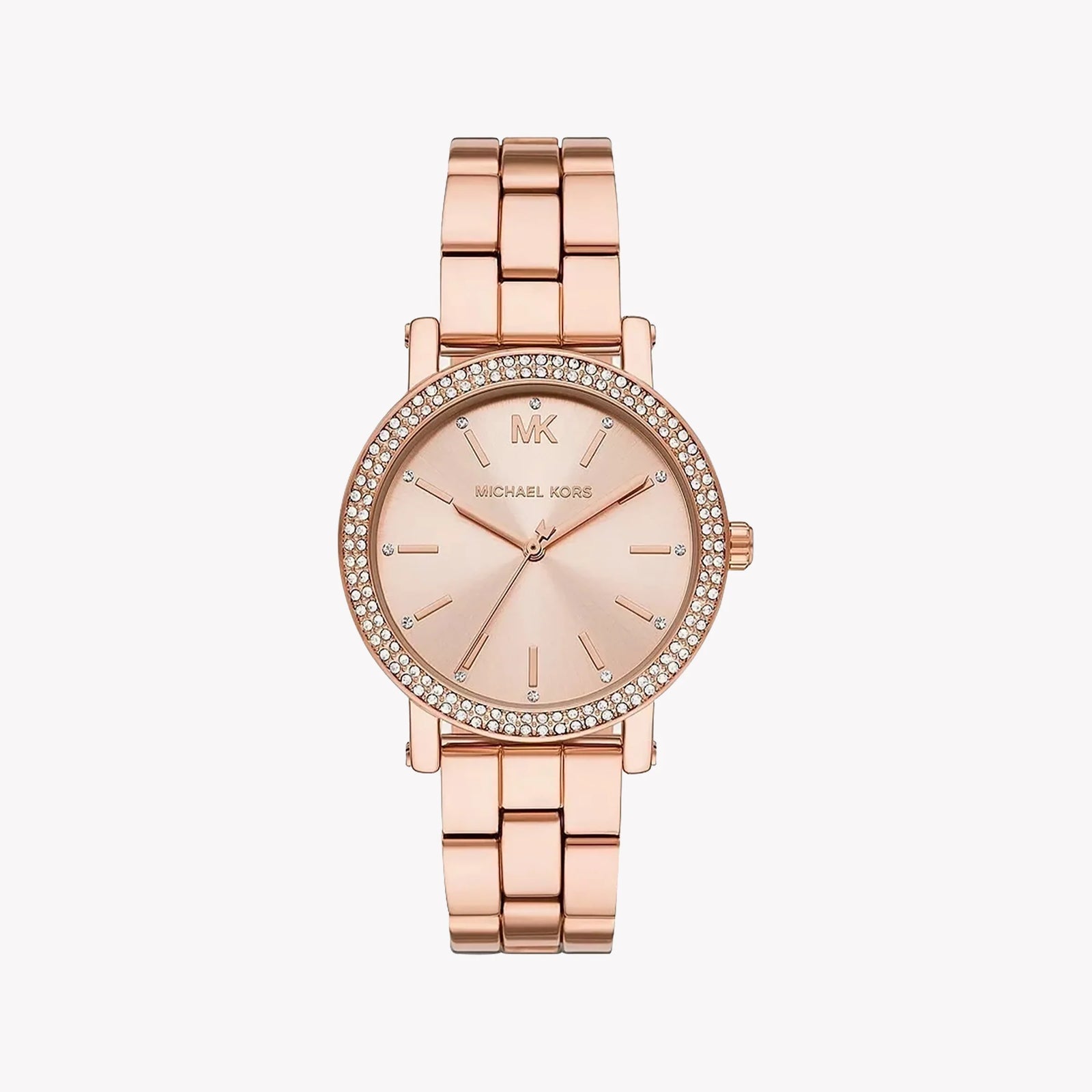 Michael Kors women's rose gold stainless steel dress watch