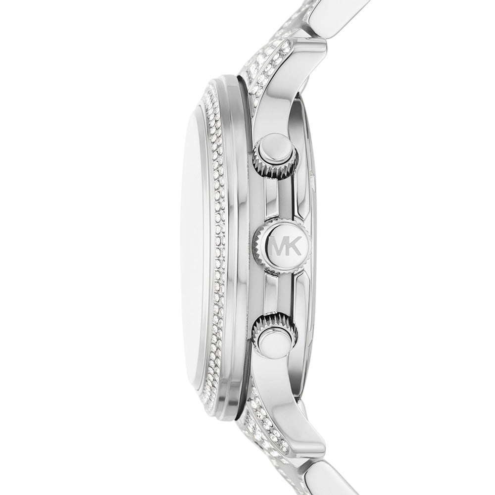 Michael Kors MK7434 silver stainless steel chronograph watch