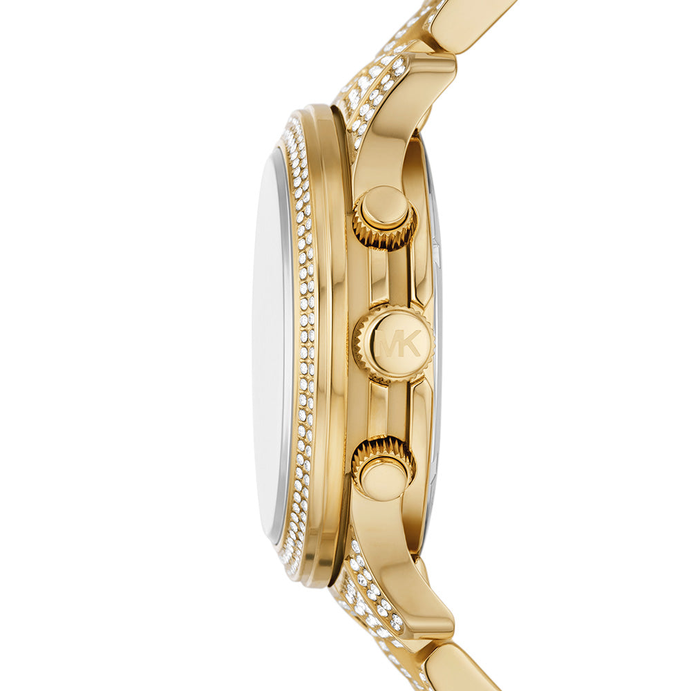 Michael Kors MK7435 gold crystal bracelet watch