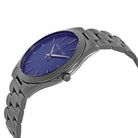 Michael Kors Slim Runway MK8584 Men's Blue Dial Gunmetal Stainless Steel Watch