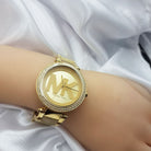 Michael Kors MK7370 luxury gold-tone watch
