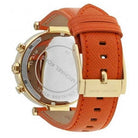 Michael Kors Parker MK2279 Women's Champagne Dial Orange Leather Chronograph Watch