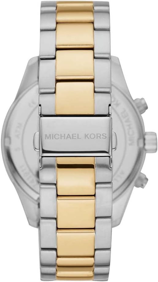 Back case of Michael Kors MK8825 quartz chronograph stainless steel wristwatch