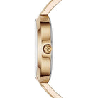Mi.chael Kors Blakely MK3630 women's gold dial gold stainless steel bangle watch front view