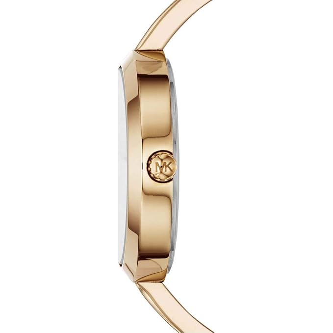 Mi.chael Kors Blakely MK3630 women's gold dial gold stainless steel bangle watch front view