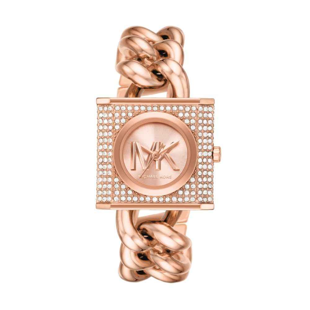 Michael Kors MK Chain Lock MK4827 Women's Rose Gold Crystal Watch