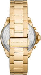 Back case of Michael Kors MK8928 quartz chronograph gold bracelet watch