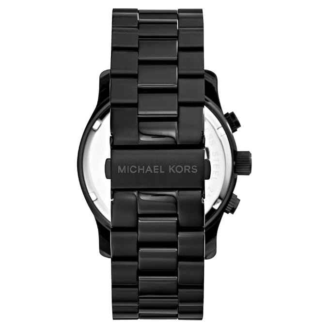 Michael Kors Runway MK8157 Men's Black Dial Black Stainless Steel Chronograph Watch
