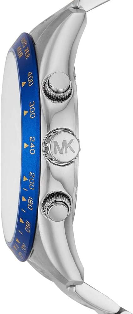 Side profile of Michael Kors Layton MK8825 two-tone stainless steel men's watch