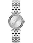 Michael Kors Darci MK3294 women's silver dial stainless steel watch front view