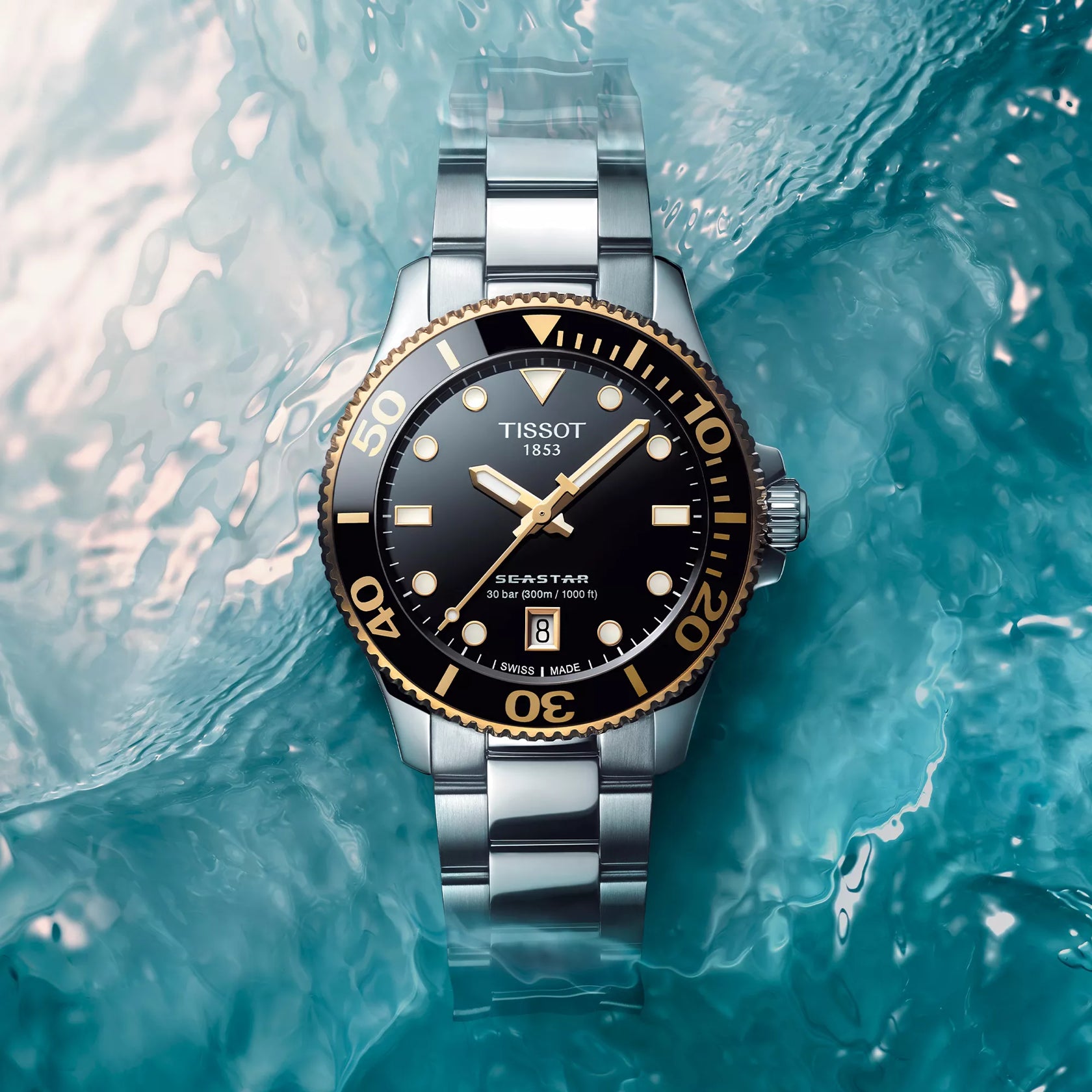 Tissot Seastar 1000 T1202102105100 Quartz – Black Dial Men’s Watch - Luxverse