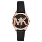 Michael Kors Jaycie MK2860 Women's Black Dial Black Leather Watch