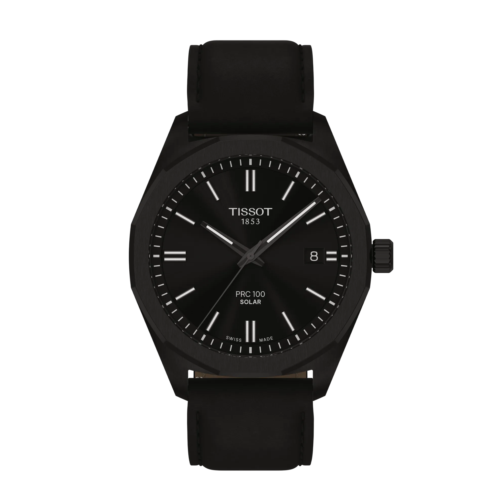 Tissot PRC 100 Solar 39mm T151.422.36.051.00 Quartz Men’s Watch - Luxverse