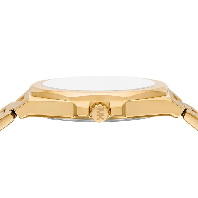 Michael Kors MKO1179 luxury women's gold tone wristwatch