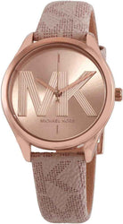 Michael Kors MK2879 Women's Rose Gold Dial Pink Leather Watch