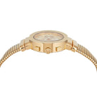 Michael Kors MK7525 gold-tone stainless steel interlaced strap watch