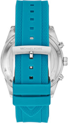 Back case of Michael Kors MK7485 quartz women's blue strap wristwatch