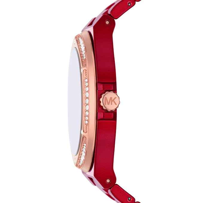 Michael Kors Lennox MK7455 Women's Red Dial Red Stainless Steel Watch