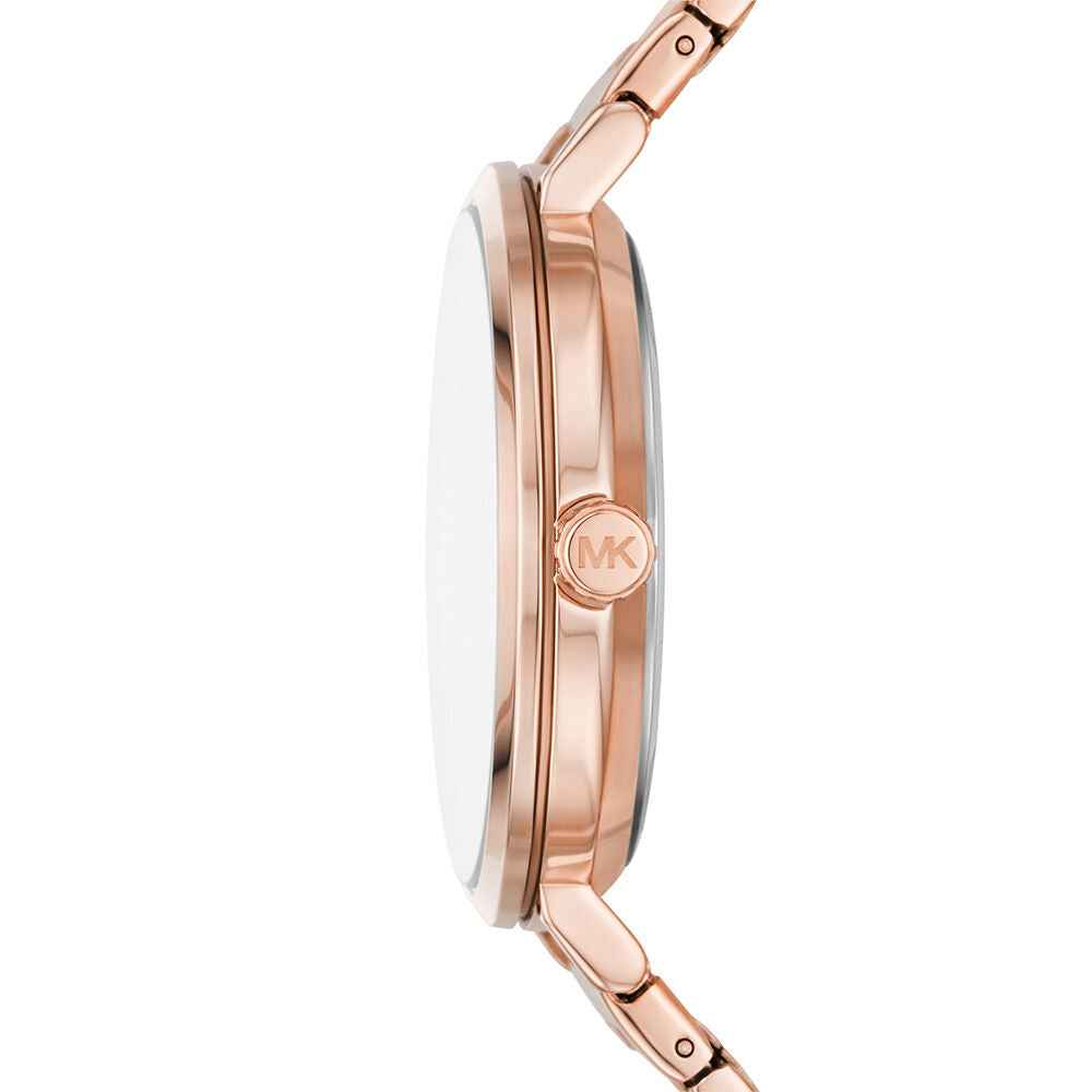 Michael Kors Addyson MK4713 Women's Silver Dial Rose Gold Stainless Steel Watch