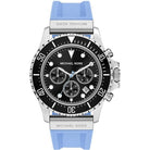 Michael Kors MKO1184 men's silver stainless steel silicone watch