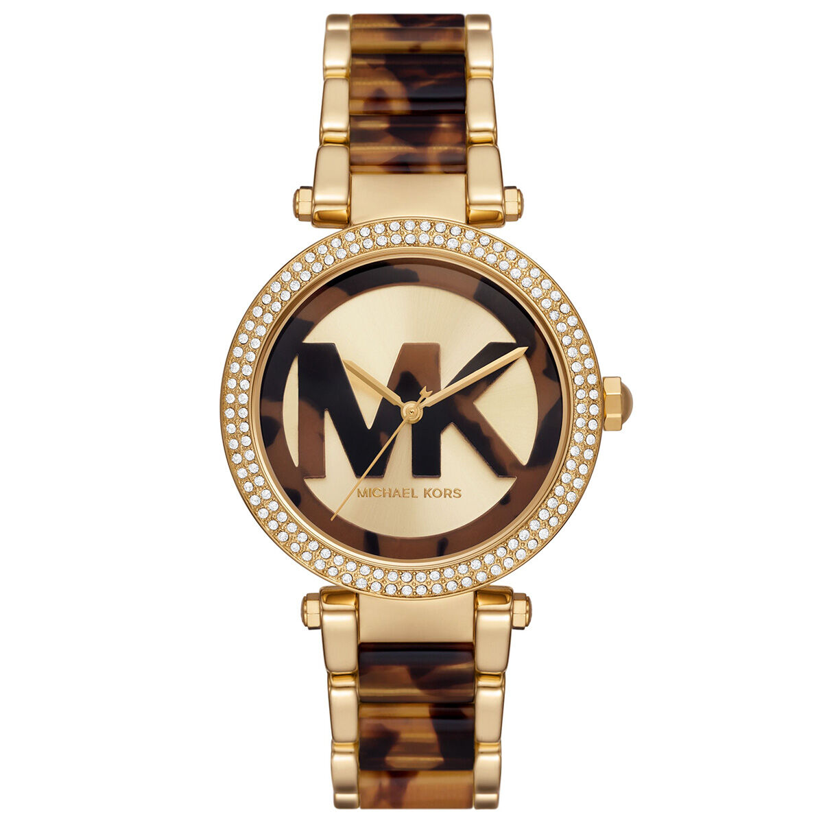 Michael Kors Parker MK7369 women's gold tortoiseshell watch