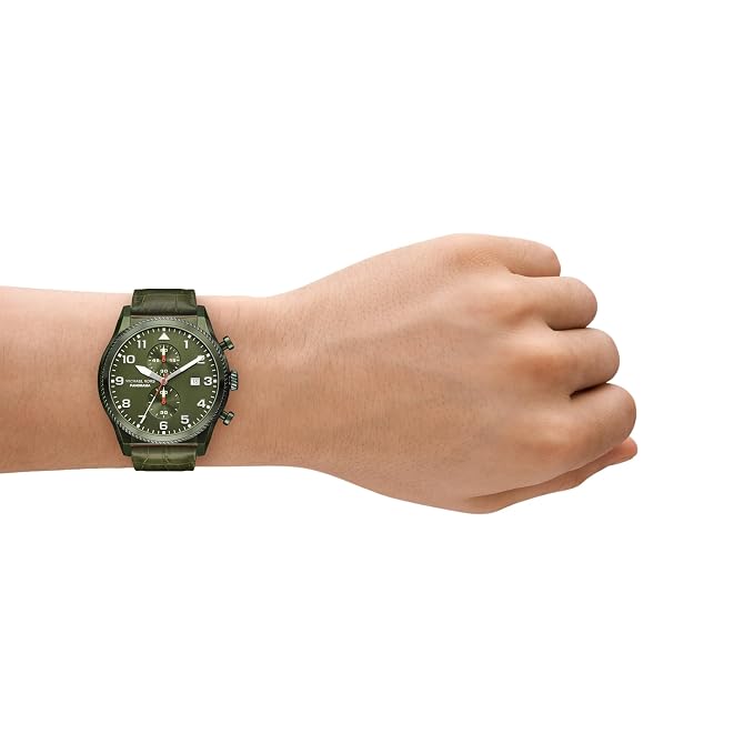 Michael Kors MK9199 crocodile leather strap wristwatch
