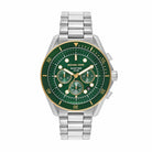 Michael Kors Maritime MK9215 men's two-tone olive dial watch