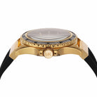 Side profile of Michael Kors Everest MK7440 black silicone strap watch