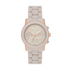 Michael Kors Runway Chronograph MK7386 women's beige watch