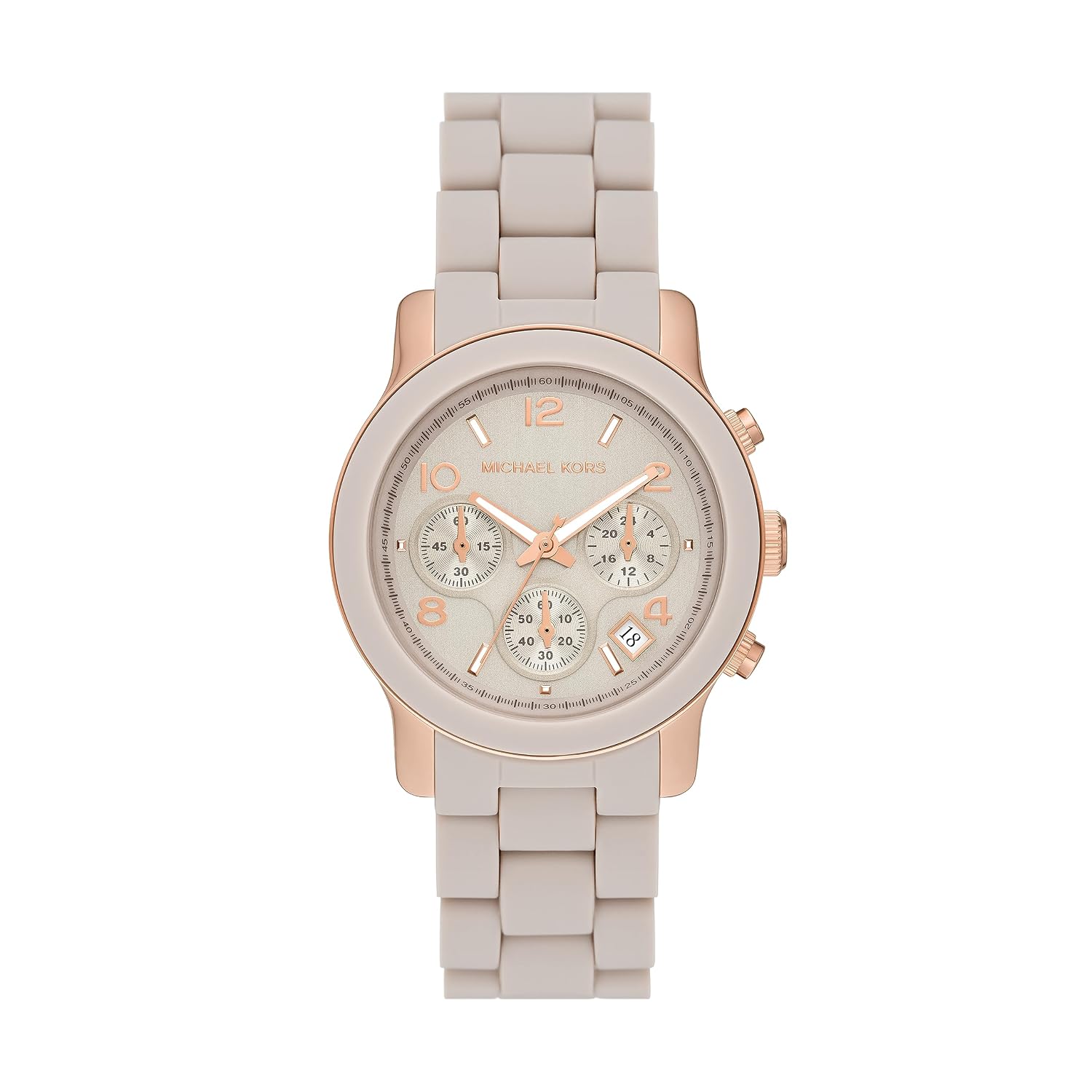 Michael Kors Runway Chronograph MK7386 women's beige watch