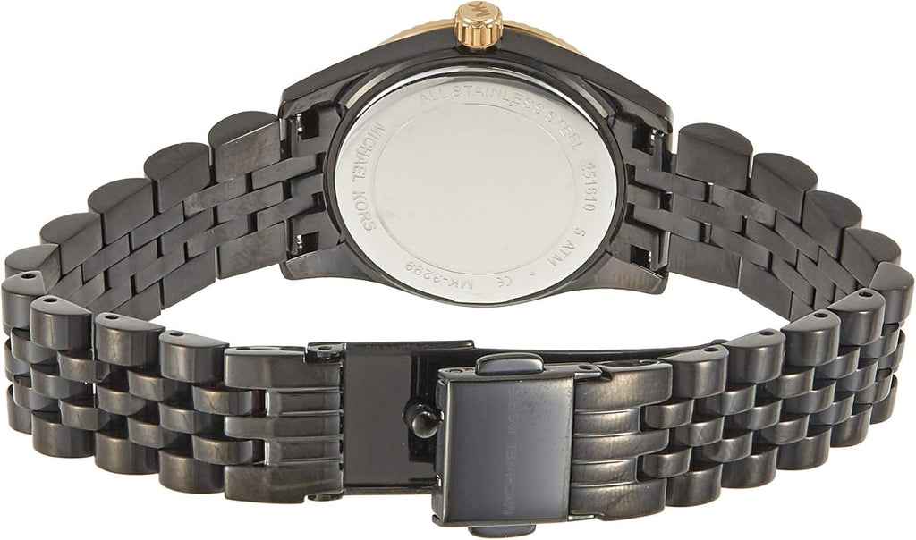 Michael Kors Lexington MK3299 Women's Black Dial Black Ion-Plated Stainless Steel Watch