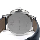 Burberry The City Silver Dial Black Leather Strap BU9106 – Unisex Watch - Luxverse