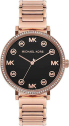 Michael Kors Addyson MK7416 Women's Black Dial Gold Stainless Steel Watch