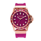Michael Kors Everest MK7441 Women's Fuchsia Dial Rose Gold Silicone Watch