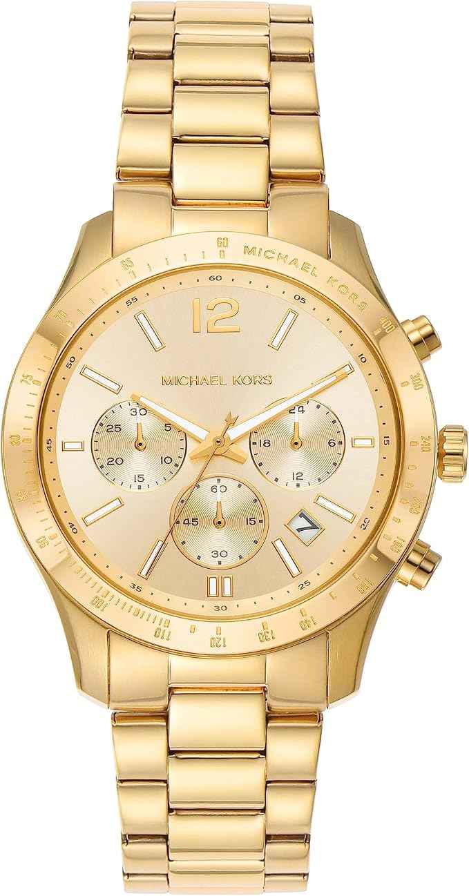 Michael Kors Berkley MK7411 Women's Gold Chronograph Stainless Steel Watch