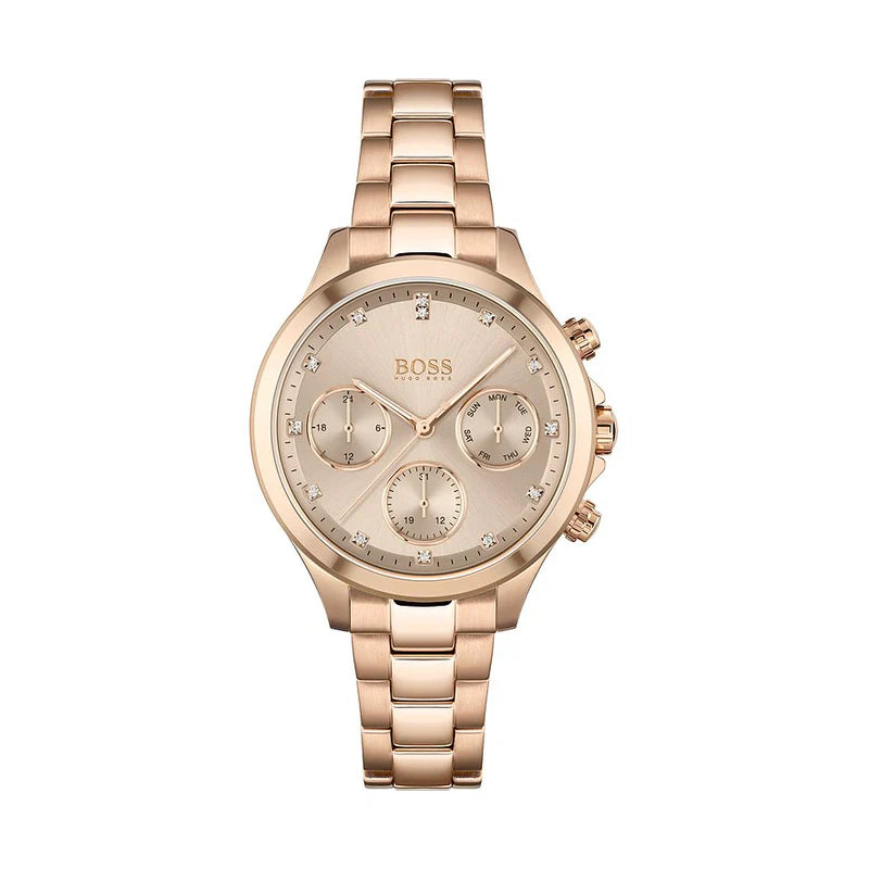 Hugo Boss Hera Pink Gold Dial HB1502592 – Women’s Watch - Luxverse