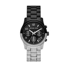 Michael Kors Runway MK7433 Women's Black Dial Silver Stainless Steel Chronograph Watch
