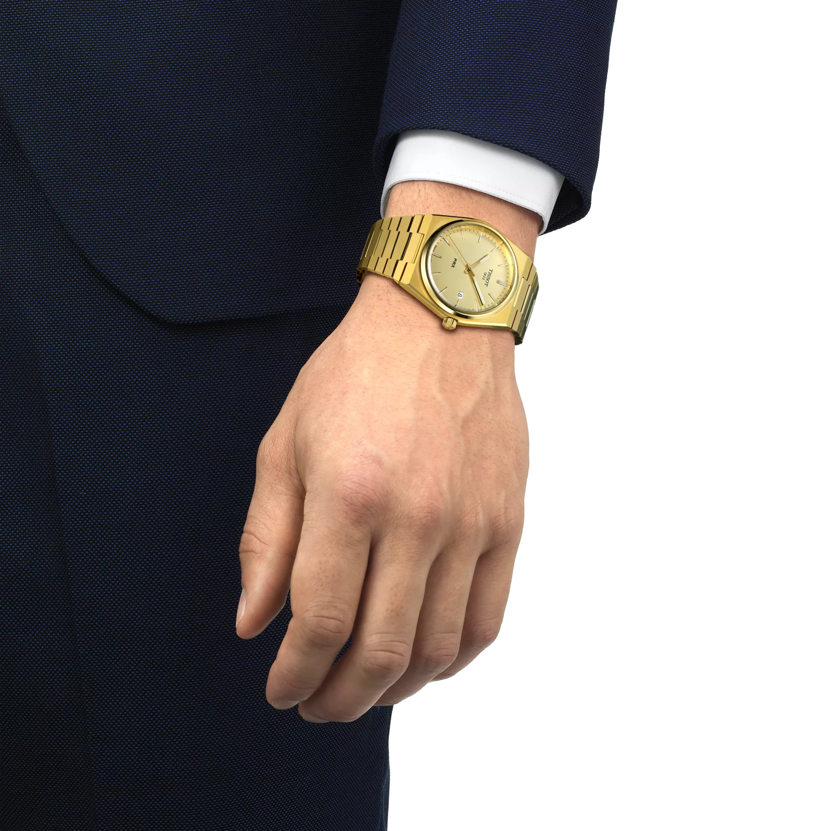 Tissot PRX T1374103302100 Yellow Gold PVD Quartz Men’s Watch - Luxverse