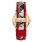Burberry Haymarket Check Red Gold Watch BU9139 – Women's Watch - Luxverse